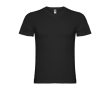 T-shirt à manches courtes col en V en coton pour homme 155 g/m² Roly couleur noir