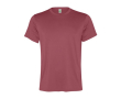 T-shirt de sport pour homme en polyester recyclé 100 g/m² Roly couleur rouge désaturé