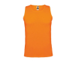 Gilet de sport technique pour homme en polyester 140 g/m² Roly couleur orange fluorescent