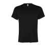 T-shirt de sport pour homme en polyester recyclé 100 g/m² Roly couleur noir