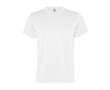 T-shirt de sport pour homme en polyester recyclé 100 g/m² Roly couleur blanc