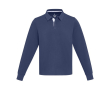 Polo unisexe en coton biologique style rugby 280 g/m² Elevate NXT couleur bleu marine
