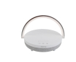 Enceinte Prixton 4 en 1 de 10W avec LED et base de charge sans fil couleur blanc