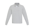 Polo unisexe en coton biologique style rugby 280 g/m² Elevate NXT couleur gris chiné