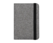 Porte-passeport RFID en polyester recyclé avec plusieurs poches couleur gris chiné