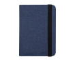 Porte-passeport RFID en polyester recyclé avec plusieurs poches couleur bleu marine