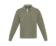 Polo unisexe en coton biologique style rugby 280 g/m² Elevate NXT couleur vert