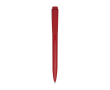 Stylo en plastique recyclé avec écriture longue encre bleue couleur rouge