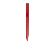 Stylo en plastique recyclé et pointe en acier inoxydable encre noire couleur rouge