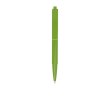 Stylo en plastique recyclé avec ressort en acier encre bleue couleur vert