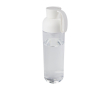 Bouteille en plastique recyclé avec poignée en silicone 600 ml couleur blanc