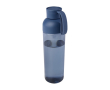 Bouteille en plastique recyclé avec poignée en silicone 600 ml couleur bleu marine