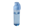 Bouteille en plastique recyclé avec poignée en silicone 600 ml couleur bleu ciel