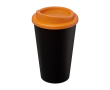 Verre en plastique avec double isolation 350 ml Takeaway Americano couleur orange