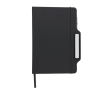 Carnet à couverture rigide avec un support téléphone portable A5 couleur noir