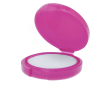 Baume à lèvres dans un étui rond de couleur, avec protection SPF15 couleur fuchsia