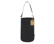 Bandoulière cylindrique en toile recyclée de grande capacité couleur noir