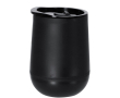 Gobelet à emporter double paroi fond rond et couvercle assorti 320 ml couleur noir