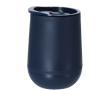 Gobelet à emporter double paroi fond rond et couvercle assorti 320 ml couleur bleu marine