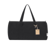 Sac de voyage toile 100% recyclée avec solides poignées de transport couleur noir