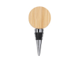 Bouchon pour bouteilles en bois, forme cercle, ouvre-bouteille intégré couleur bois clair