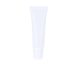 Baume à lèvres crème dans tube blanc avec capuchon coloré, SPF 15 couleur blanc