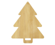Planche à découper de Noël en forme d'arbre avec une poignée découpée couleur naturel