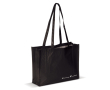 Sac de courses fabriqué en matériau recyclé RPET, 110 g/m² couleur noir