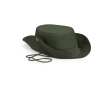 Chapeau de safari 100% coton avec visière ajustable et cordon assorti couleur vert