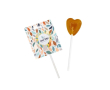 Sucette originale en forme de cœur avec emballage personnalisable couleur orange