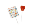 Sucette originale en forme de cœur avec emballage personnalisable couleur fraise