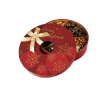Couronne de Noël avec 5 types de douceurs au chocolat et fruits secs couleur mélange de saveurs