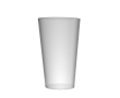 Gobelet en plastique sans BPA transparent avec bords de 500 ml couleur translucide