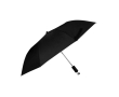 Parapluie en pongé, manche en caoutchouc et ouverture automatique Ø90 couleur noir