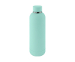 Gourde à double paroi en acier inox avec finition en caoutchouc 500ml couleur turquoise