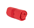 Serviette absorbante en microfibre RPET avec élastique assorti couleur rouge