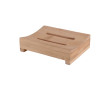 Porte-savon avec 2 trous de drainage en bambou certifié FSC couleur bois