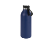 Gourde en acier inoxydable recyclé avec anse de maintien 500ml couleur bleu marine