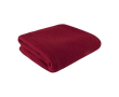 Plaid en polyester recyclé fabriqué en UE 110 x 150 cm 290 g/m2 couleur rouge