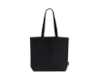 Sac en coton recyclé avec longues anses 180 g/m2 couleur noir