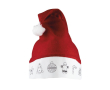 Bonnet de Noël pour enfants avec dessins et 4 crayons de cire couleur rouge