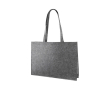 Sac en feutre certifié RPET à anses longues 180g/m² couleur gris foncé