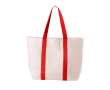 Sac en coton avec poche et fermeture magnétique 280 g/m² Eco Beach couleur rouge