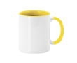 Tasse en céramique avec anse et intérieur coloré, 350 ml Sublim Color couleur jaune