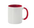 Tasse en céramique avec anse et intérieur coloré, 350 ml Sublim Color couleur rouge