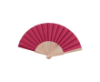 Éventail fabriqué en bois naturel et polyester très coloré Woodster couleur bordeaux