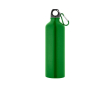 Grande gourde en aluminium colorée avec mousqueton, 800 ml Cruiser XL couleur vert clair