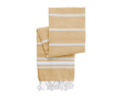 Serviette paréo en coton à franges couleur orange
