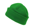 Bonnet en laine polaire couleur vert