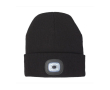 Bonnet avec lampe blanche COB couleur noir